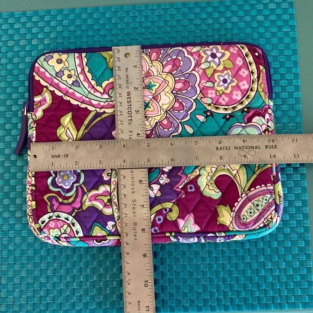 Vera Bradley Paisley Tablet Sleeve - Purple, Teal, Pink